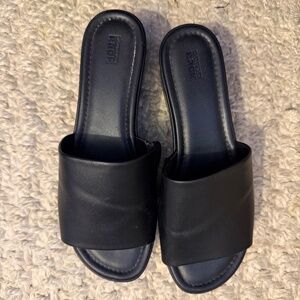 Nordstrom Rack Lizzie Platform Wedge Sandal, Size 9, Black